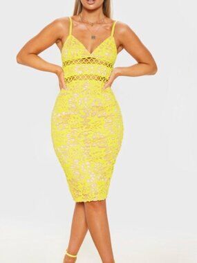 gold glitter plisse ruched midi dress Plus Size Long Sleeve Glitter Plisse Wrap Midi Dress in Gold main image 1